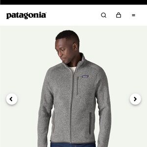 Patagonia Better Sweater Men's Gray Full-Zip Better Sweater Fleece Jacket Large